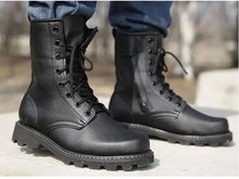 Load image into Gallery viewer, Military Steel-Toe Tactical Combat Boots | Work &amp; Safety Shoes