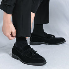 Load image into Gallery viewer, Men's Tassel Loafers - Casual Slip-On Shoes with Rubber Sole