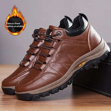 Load image into Gallery viewer, Men's Waterproof Winter Leather Shoes
