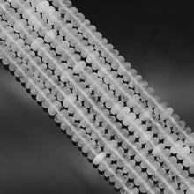 Load image into Gallery viewer, Genuine Selenite Rondelle Smooth Beads, Sku#U1674