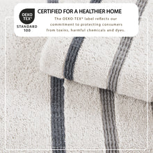 Load image into Gallery viewer, Decorative Cotton Stripe Bath Towel Set - Noelle Collection