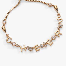 Load image into Gallery viewer, “Cheers” Champagne Inline Bolo Bracelet