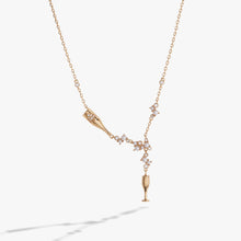 Load image into Gallery viewer, Champagne Pearl &amp; Crystal Pendant Necklace