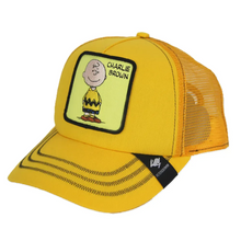 Load image into Gallery viewer, Peter Grimm Peanuts Charlie Cap (Yellow) - Trucker Cap