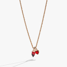 Load image into Gallery viewer, Chocolate-Covered Strawberry Duo Charm Pendant Necklace