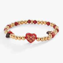 Load image into Gallery viewer, ”Chocolate Is My Love Language” Stretch Bracelet