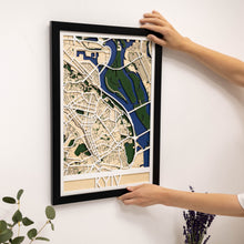 Load image into Gallery viewer, 3D City Map Kyiv