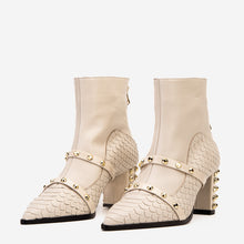 Load image into Gallery viewer, The Valentina Leather Block Heel Women Boot