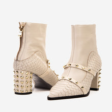 Load image into Gallery viewer, The Valentina Leather Block Heel Women Boot