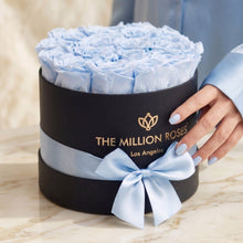 Load image into Gallery viewer, Classic Black Box | Light Blue Roses