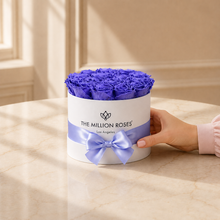 Load image into Gallery viewer, Classic White Box | Violet Roses