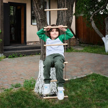 Load image into Gallery viewer, Climbing rope ladder for kids 3-9 y.o.