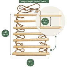 Load image into Gallery viewer, Climbing rope ladder for kids 3-9 y.o.