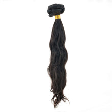 Load image into Gallery viewer, Indian Wavy Natural Black Clip-In 100% Human Hair Extensions