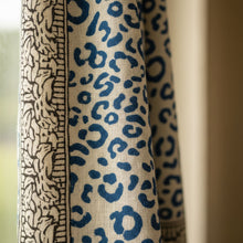 Load image into Gallery viewer, Wild Indigo Bloom – Hand Block Print Cotton Scarf, Oversized Boho Wrap &amp; Lightweight Sarong