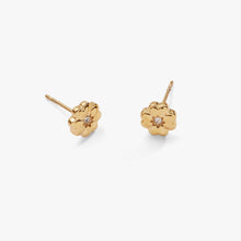 Load image into Gallery viewer, Four-Leaf Clover Mini Stud Earrings