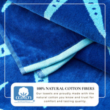 Load image into Gallery viewer, Cotton Velour Beach Towel - Maui Collection