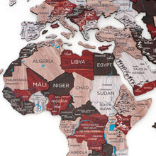 Load image into Gallery viewer, 3D Wooden World Map Urban