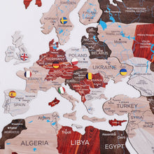 Load image into Gallery viewer, 2D Wooden World Map Urban