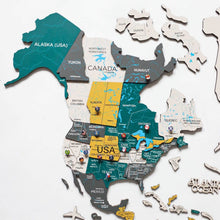 Load image into Gallery viewer, 3D Wooden World Map Country