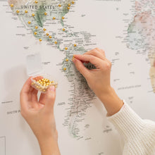 Load image into Gallery viewer, World Map on Canvas - Colorful