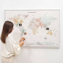 Load image into Gallery viewer, World Map on Canvas - Colorful