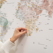 Load image into Gallery viewer, World Map on Canvas - Colorful