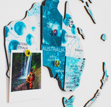 Load image into Gallery viewer, 3D Wooden World Map Aurora
