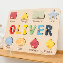 Load image into Gallery viewer, Colorful Shape Name Board