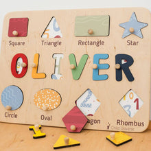 Load image into Gallery viewer, Colorful Shape Name Board