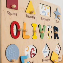 Load image into Gallery viewer, Colorful Shape Name Board