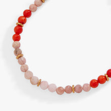 Load image into Gallery viewer, Coral Ombre Semi-Precious Beaded Anklet