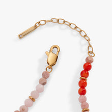 Load image into Gallery viewer, Coral Ombre Semi-Precious Beaded Anklet