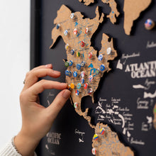 Load image into Gallery viewer, Cork Panel World Map