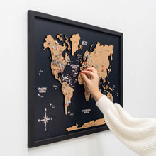 Load image into Gallery viewer, Cork Panel World Map