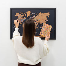 Load image into Gallery viewer, Cork Panel World Map
