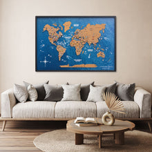 Load image into Gallery viewer, Cork Panel World Map