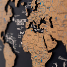 Load image into Gallery viewer, Cork Panel World Map