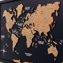 Load image into Gallery viewer, Cork Panel World Map
