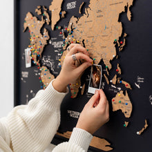 Load image into Gallery viewer, Cork Panel World Map