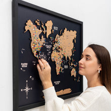 Load image into Gallery viewer, Cork Panel World Map
