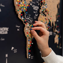 Load image into Gallery viewer, Cork Panel World Map