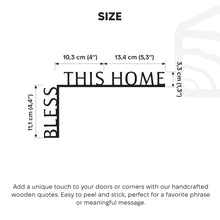 Load image into Gallery viewer, Wooden Corner Quote – Bless This Home