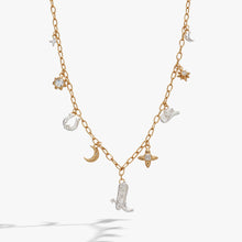 Load image into Gallery viewer, Cosmic Cowgirl Charm Necklace