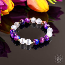 Load image into Gallery viewer, Cosmic Energy Amplifier - Galaxy Tiger’s Eye Bracelet