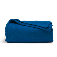 Load image into Gallery viewer, Herringbone Cotton Blanket