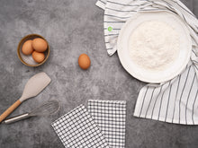 Load image into Gallery viewer, Stripe &amp; Check Kitchen Towel Set