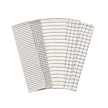 Load image into Gallery viewer, Stripe &amp; Check Kitchen Towel Set