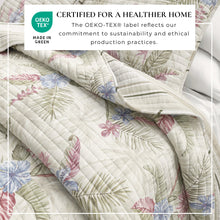 Load image into Gallery viewer, Floral Printed Cotton Quilt Set - Mendocino Collection