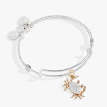Load image into Gallery viewer, Textured Crab Charm Bangle